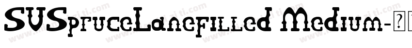 SVSpruceLanefilled Medium字体转换